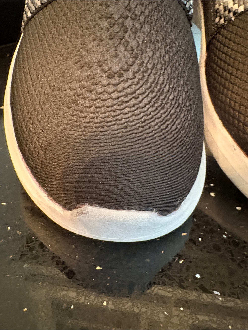 *Clarks TAMZEN SLIP Black Knit Beaded Chevron Slip On Sneakers - Picture 5 of 17